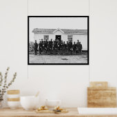 Afrikaanse Amerikaanse militaire band 1865 Poster (Keuken)