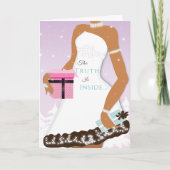 Afrikaanse Amerikaanse moderne kerstfeestdag Kaart (Voorkant)