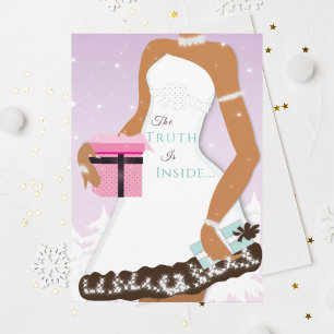 Afrikaanse Amerikaanse moderne kerstfeestdag Kaart