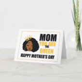 Afrikaanse Amerikaanse Moederdag Kaart (Voorkant)