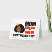 Afrikaanse Amerikaanse Moederdag Kaart (Voorkant)