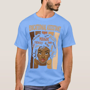 Afrikaanse Amerikaanse onderwijsassistent deze coo T-shirt