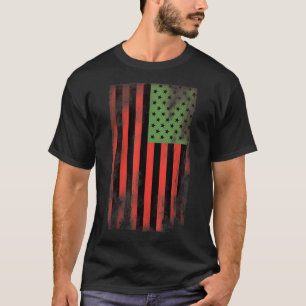 Afrikaanse Amerikaanse Pride Flag pan-Afrikaans Gr T-shirt