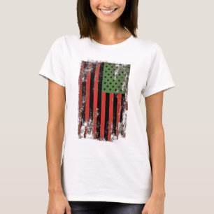 Afrikaanse Amerikaanse Pride Flag - Pan-Afrikaanse T-shirt