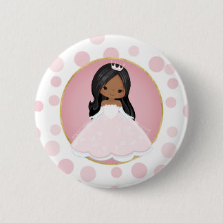 Afrikaanse Amerikaanse roze prinses Ronde Button 5,7 Cm