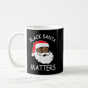 Afrikaanse Amerikaanse Santa Black Matters kerstpa Koffiemok