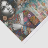 Afrikaanse Amerikaanse schoonheid Tissuepapier (Detail)