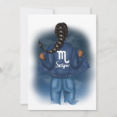 Afrikaanse Amerikaanse Scorpio Birthday Kaart (Voorkant)