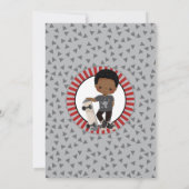 Afrikaanse Amerikaanse skateboard Boy Birthday Kaart (Achterkant)