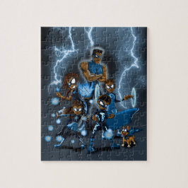 Afrikaanse Amerikaanse superheld Legpuzzel