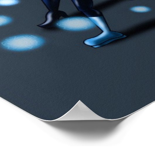 Afrikaanse Amerikaanse superheld Poster (Hoek)