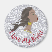 Afrikaanse Amerikaanse Textuur Koelkast Magneten