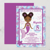 Afrikaanse Amerikaanse uitnodiging tot het geven v (Voorkant / Achterkant)