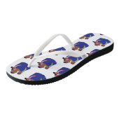 Afrikaanse Amerikaanse Vaderdag Paar van Teenslipp Teenslippers (Schuin)