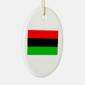 Afrikaanse Amerikaanse vlag Keramisch Ornament (Rechts)