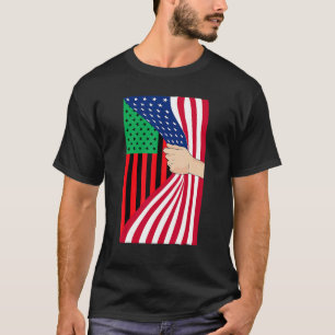 Afrikaanse Amerikaanse vlag Pan African Black Libe T-shirt