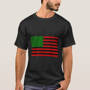 Afrikaanse Amerikaanse vlag T-shirt