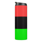 Afrikaanse Amerikaanse vlag Thermosbeker (Geroteerd rechts)