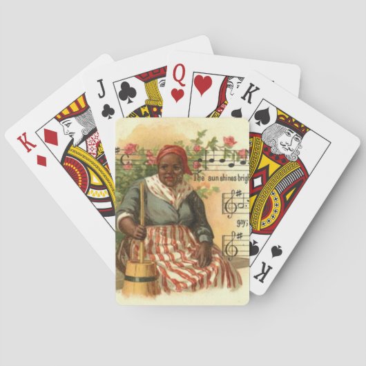 Afrikaanse Amerikaanse vrouw Pokerkaarten (Achterkant)