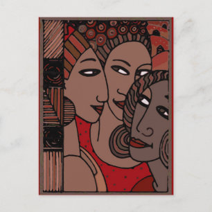 Afrikaanse Amerikaanse vrouwen Briefkaart