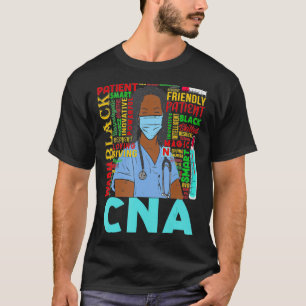 Afrikaanse Amerikaanse vrouwen zwart CNA verpleegs T-shirt