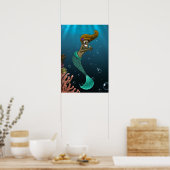 Afrikaanse Amerikaanse zeemeermin Poster (Keuken)