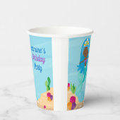 Afrikaanse Amerikaanse Zeemeerminnelijke meisjes B Papieren Bekers (Rechts)