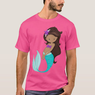 Afrikaanse Amerikaanse Zeemeervis bruin Hair Starf T-shirt