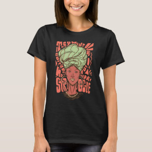 Afrikaanse Amerikaanse zwarte ebonenkoningkoningin T-shirt