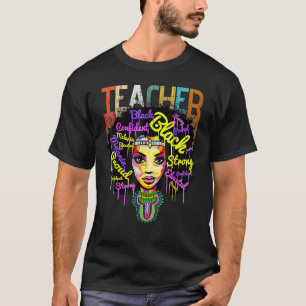 Afrikaanse Amerikaanse zwarte-geschiedenisleraar S T-shirt