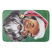 Afrikaanse Amerikaanse zwarte kerstman Badmat (Voorkant)