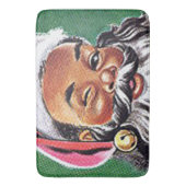 Afrikaanse Amerikaanse zwarte kerstman Badmat (Voorkant Verticaal)