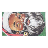 Afrikaanse Amerikaanse zwarte kerstman Kussensloop (Achterkant)