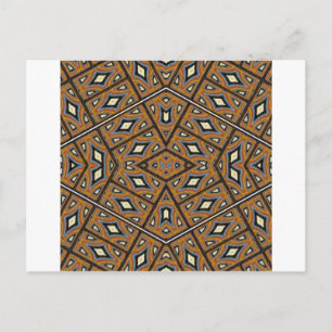 Afrikaanse Bakstenen Kaleidoscoop Briefkaart