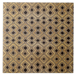 Afrikaanse BaKuba Tribale Keramische Tegel Tegeltje