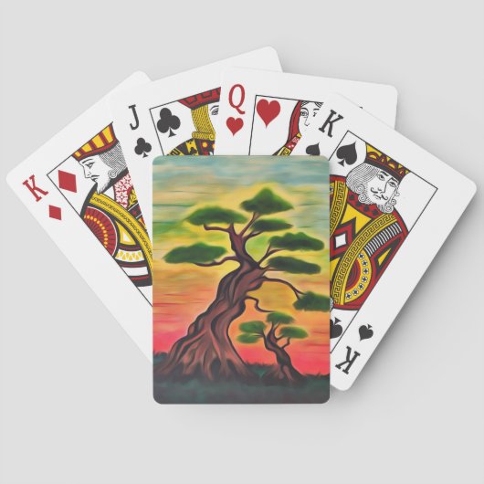 Afrikaanse baobabs pokerkaarten (Achterkant)