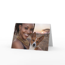 Afrikaanse Basenji lege kaart
