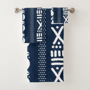 Afrikaanse blauwe modder doek geïnspireerd handdoe bad handdoek