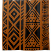Afrikaanse Bogolan modder doek douchegordijn ontwe (Voorkant)
