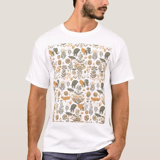 Afrikaanse boho stam- t-shirt (Voorkant)