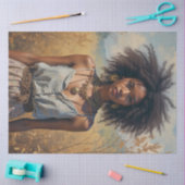 Afrikaanse Boho-vrouw Decoupage Tissuepapier (Craft)