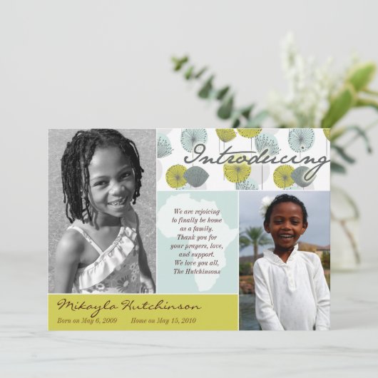 Afrikaanse boodschap: Retro Puffs Aankondiging (Staand voorkant)