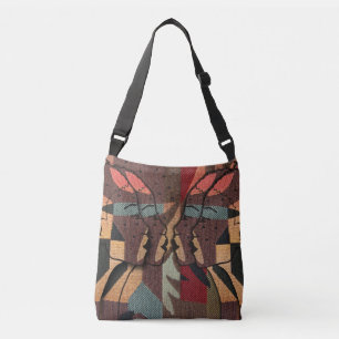 Afrikaanse boomstammen crossbody tas