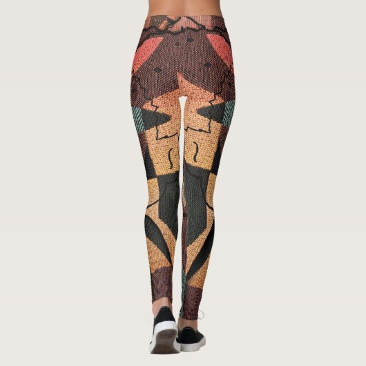 Afrikaanse boomstammen leggings (Achterkant)