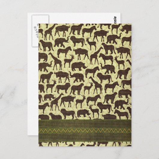 Afrikaanse briefkaarten (Voorkant / Achterkant)