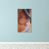 Afrikaanse bruid verpakt canvas (Insitu (Houten vloer))