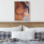 Afrikaanse bruid verpakt canvas afdruk (Insitu (Slaapkamer))