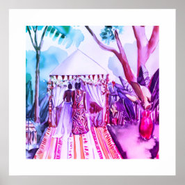 Afrikaanse bruiloft poster