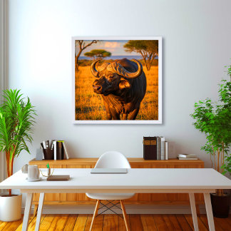 Afrikaanse buffel poster