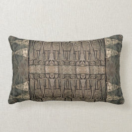 Afrikaanse carving Lumbar Pillow Kussen